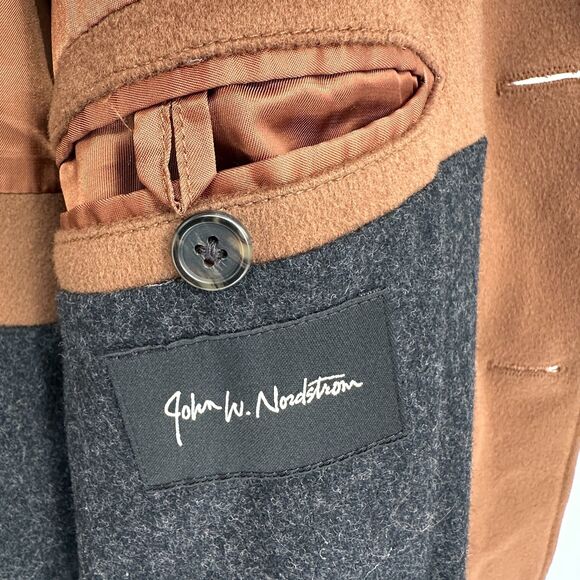 Loro Piana John W Nordstrom Mens Storm System Wool Overcoat 40R Brown Italian - Picture 4 of 9